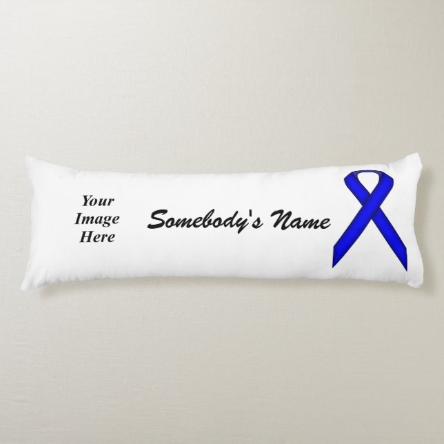 Blue Standard Ribbon Tmpl av Kenneth Yoncich Kroppskudde (Framsidan)