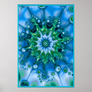 Blue Stänk Poster