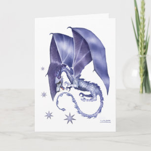 Blue Star Dragon Helgkort