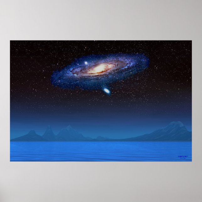 Blue Star Galaxy Poster (Framsidan)