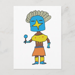 Blue Star Kachina Vykort