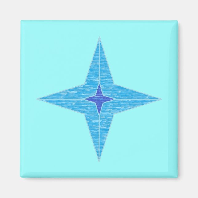 Blue Star Magnet (Framsidan)