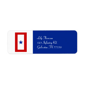 Blue Star Mamma Milime Returadress Etikett