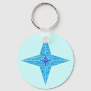 Blue Star-nyckelkedja Nyckelring