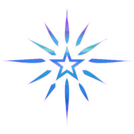 Blue Star Shine Minimalist Mugg | Glow Art