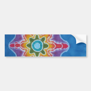 Blue Star Tie Dye Bildekal