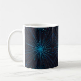 Blue Starburst Kaffemugg