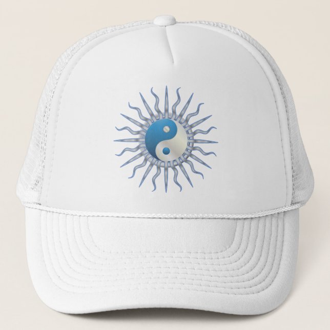 Blue Starburst Yin Yang Keps (Framsida)