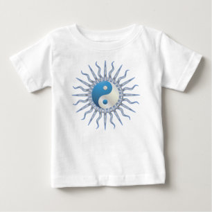 Blue Starburst Yin Yang T-shirt
