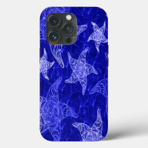 Blue Starfish Mönster