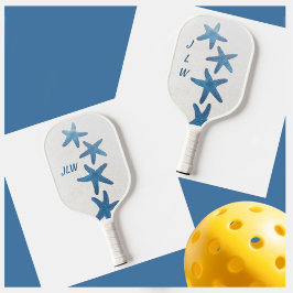 Blue Starfish Nautical Personlig med Initialer