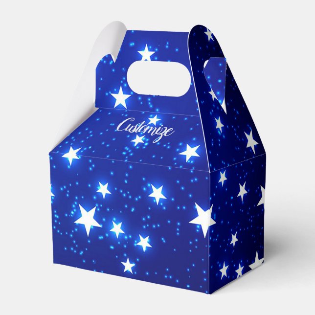 Blue Stargazer Gable Presentaskar (Framsidan Sidan)
