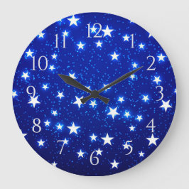 Blue Stargazer Stor Klocka