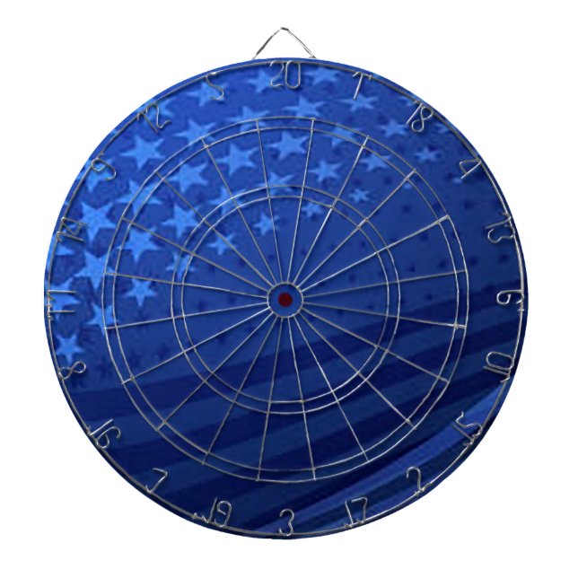 ’Blue Stars och stripes’ Dart Board Darttavla (Framsidan)