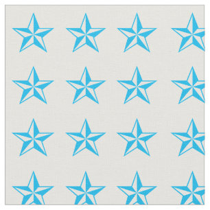 Blue Stars Rodeo Western Fabric Tyg