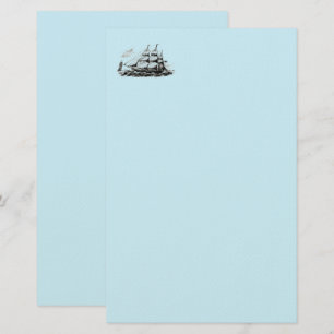 Blue Stationery-Frakt Brevpapper