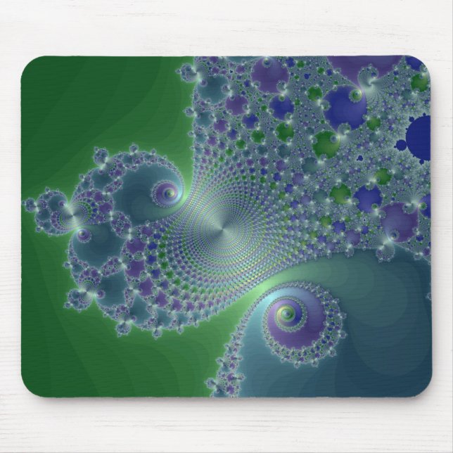 Blue Steel - Fractal Mousepad Musmatta (Framsidan)