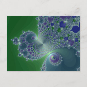 Blue Steel - Fractal vycard Vykort