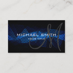 Blue Steel Metall Professionell Visitkort