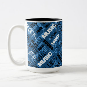 Blue Sten Pop R & B Music Text Mugg