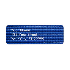 Blue Sticky Yoga Mat Address Label Returadress Etikett