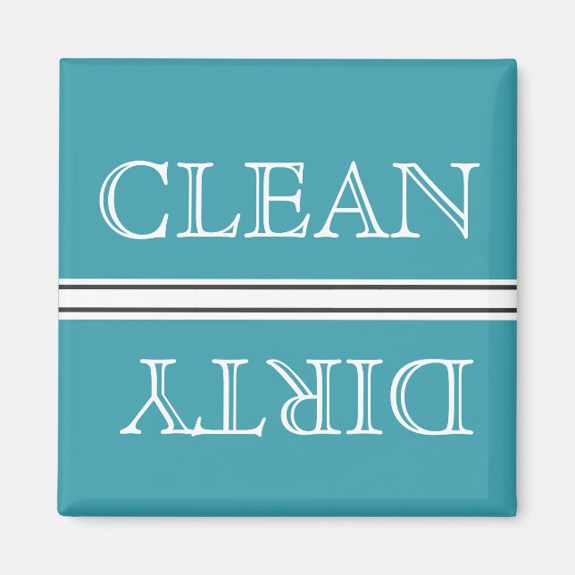 Blue Stil Dishwasher Magnet Clean & Dirty (Framsidan)