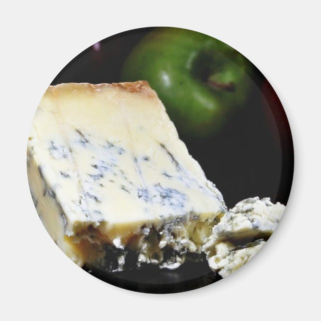 Blue Stilton Cheese Magnet (Framsidan)
