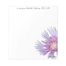 Blue Stokes Aster Anteckningsblock