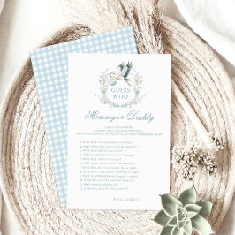 Blue Stork Baby Shower Mamma eller pappa Game