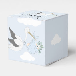 Blue Stork Baby Shower Tack Presentaskar