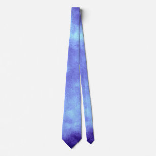 Blue Storm Cloud Effect Neck Tie Slips
