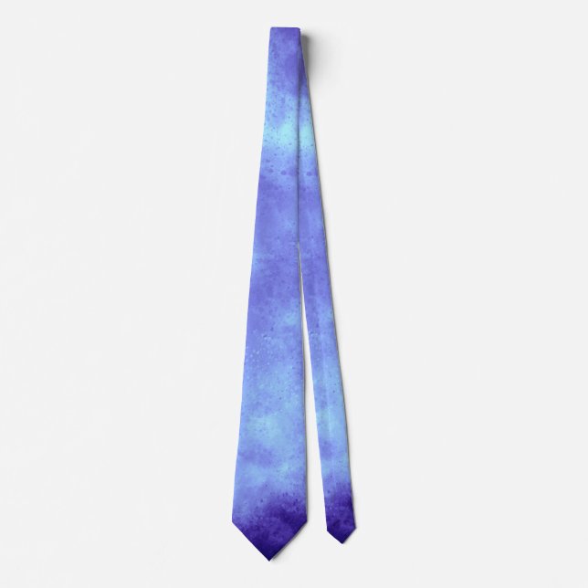 Blue Storm Cloud Effect Neck Tie Slips (Framsida)