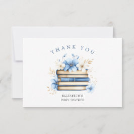Blue Storybook Baby Shower Tack Kort