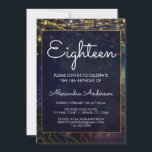 Blue String Light Mandala 18:e födelsedagen<br><div class="desc">Royal Blue och Guld String Light Indian Mandala Andlig artonde Födelsedagsfest inbjudan för en artonde födelsedagsfest firande. Inbjudan är perfekt för en natt under himmel mystiska vändning 18 (arton) Födelsedagsfest. Kontakta designern om du vill ha anpassade matchande objekt.</div>