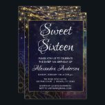 Blue String Light Mandala Sweet 16 Birthday Inbjudningar<br><div class="desc">Royal Blue och Guld String Light Indian Mandala Andlig Sweet sixteen Födelsedagsfest inbjudan för en 16:e födelsedagsfest firande. Den här inbjudan är perfekt en natt under himmel mystiksvett 16 Födelsedagsfester. Kontakta designern om du vill ha anpassade matchande objekt.</div>