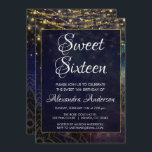Blue String Light Mandala Sweet 16 Birthday Inbjudningar<br><div class="desc">Royal Blue och Guld String Light Indian Mandala Andlig Sweet sixteen Födelsedagsfest inbjudan för en 16:e födelsedagsfest firande. Den här inbjudan är perfekt en natt under himmel mystiksvett 16 Födelsedagsfester. Kontakta designern om du vill ha anpassade matchande objekt.</div>