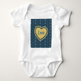 Blue Stripe Baby Bodykostym av Poet Adiela Akoo T Shirt