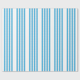 Blue Stripe Snowflake Seamless Winter Pattern Presentpapper