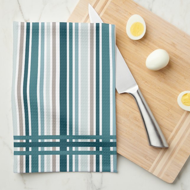 Blue Striped Kitchen Towels  Kökshandduk (Vikt i Fjärdedel)