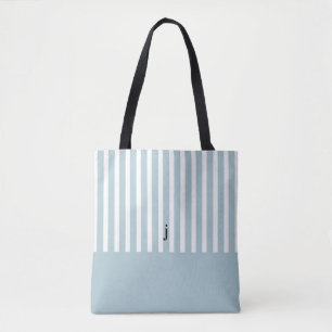 BLUE STRIPED-PERSONLIG till Tygkasse