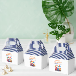 Blue Striped Truck Birthday Theme Presentaskar