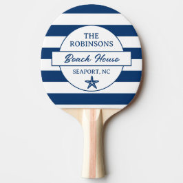 Blue Stripes Family Beach House Pingisracket