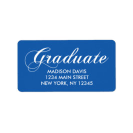 Blue Studenten Adressetiketter