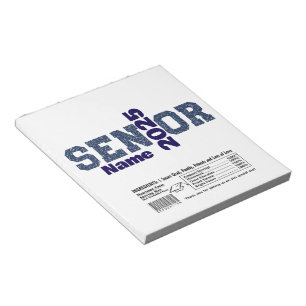 Blue Studenten Senior Candy Pub Wraps Party Favor Anteckningsblock
