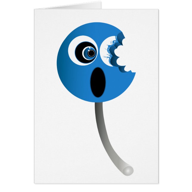 Blue Sucker Hälsningskort (Framsidan)