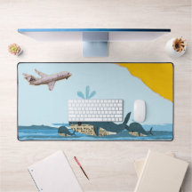 Blue Summer Beach Cute Collage