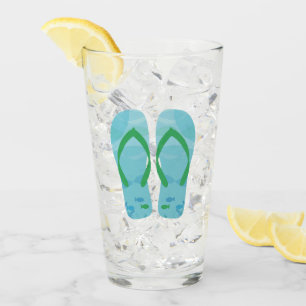 Blue Summer Beach Sandals Flinflip flops Glaskopp