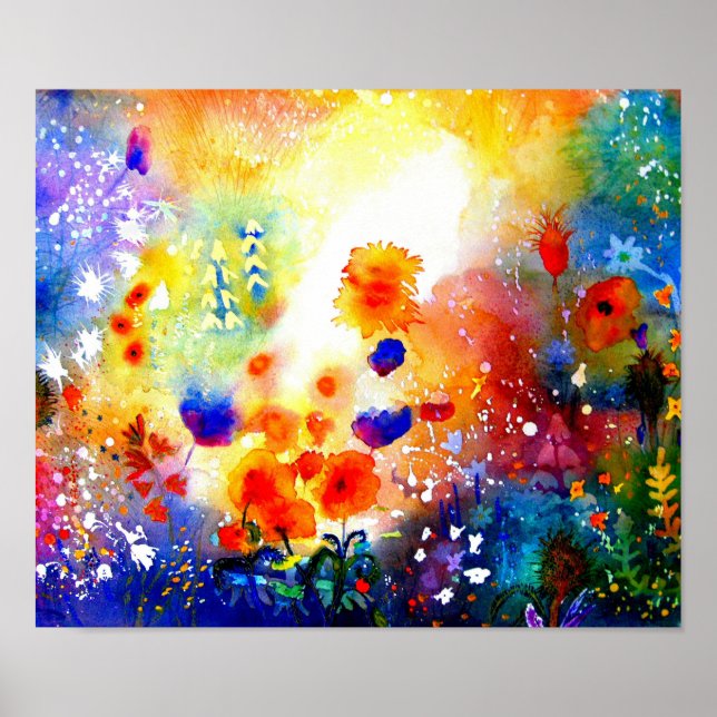 Blue Summer Garden. Poster (Framsidan)
