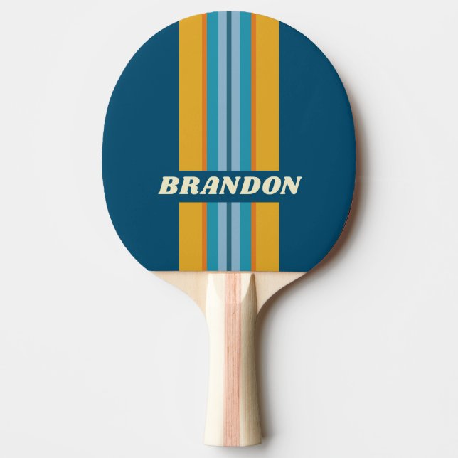 Blue Sun Rally Stripe with Name Pingisracket (Framsidan)