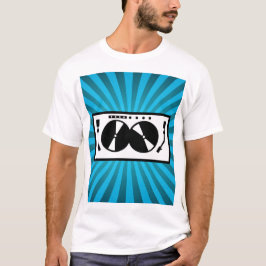 Blue Sunburst DJ Turntable Music T Shirt